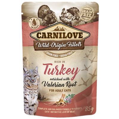 CARNILOVE cat φακ.Turkey & Valerian 85g