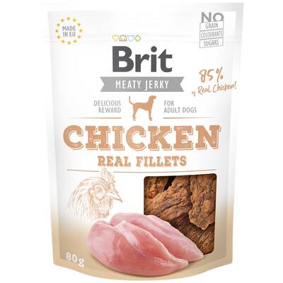 BRIT Dog Jerky Chicken Fillets 80g