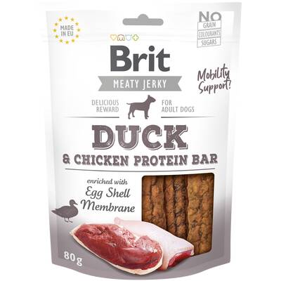 BRIT Dog Jerky Duck Prot. Bar 80g