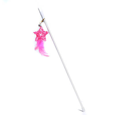 FREECAT Stick Star Wand With Feathers 45cm