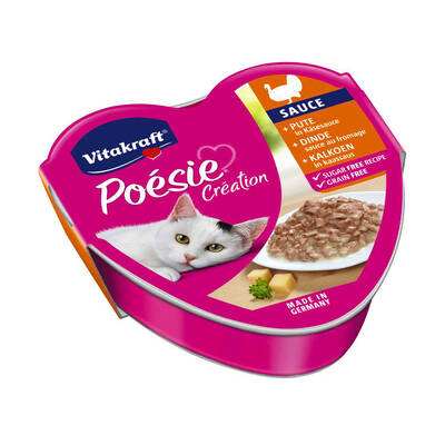 VITAKRAFT Poesie Turkey In Cheese Sauce 85gr