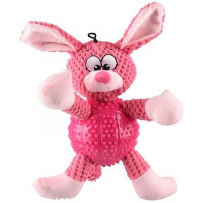 FLAMINGO Dog Toy Rabbit Bess+TPR Pink 32cm