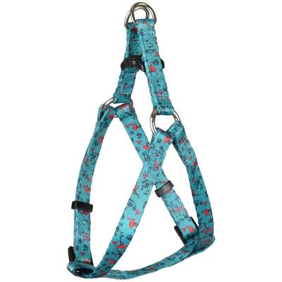 FLAMINGO Harness Step&Go Green With Flamingo 30-40cm