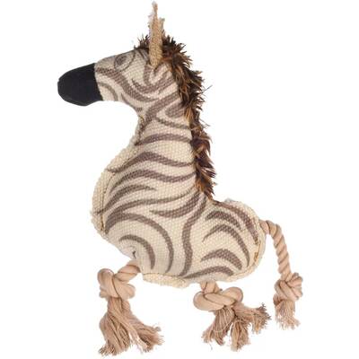 FLAMINGO Dog Toy Vacan Zebra Beige 6x31x30cm