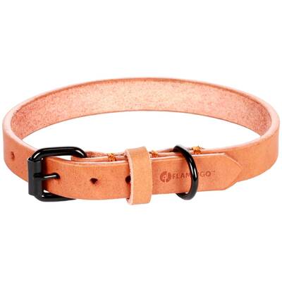 FLAMINGO Collar Leano Cognac 29-35cm/15mm