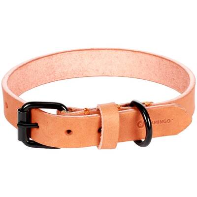 FLAMINGO Collar Leano Cognac 31-39cm/20mm