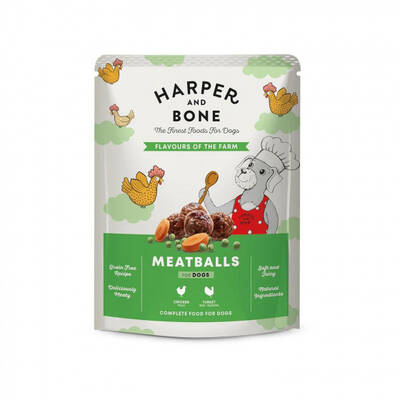 HARPER & BONE Dog Meatballs Flavours Of The Farm 300gr