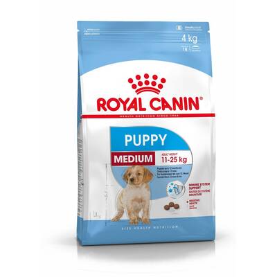 ROYAL CANIN Medium Puppy 4kg+CONT