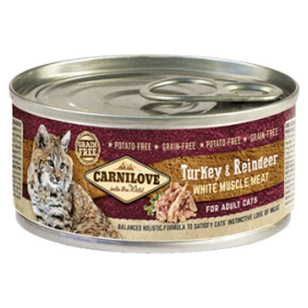 CARNILOVE Cat Κονσ.Turkey & Rein 100gr