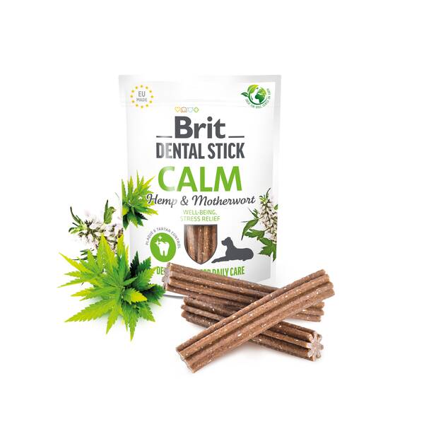 Brit Dental Stick Calm With Hemp&Motherwort 7pcs