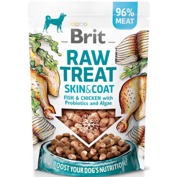 BRIT Raw Treat Skin&Coat Fish&Chicken 40g