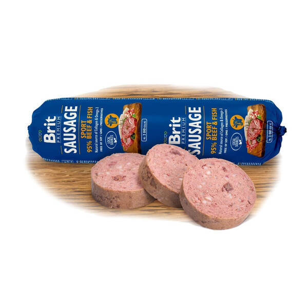 BRIT Sausage Beef&Fish-Sport 800g