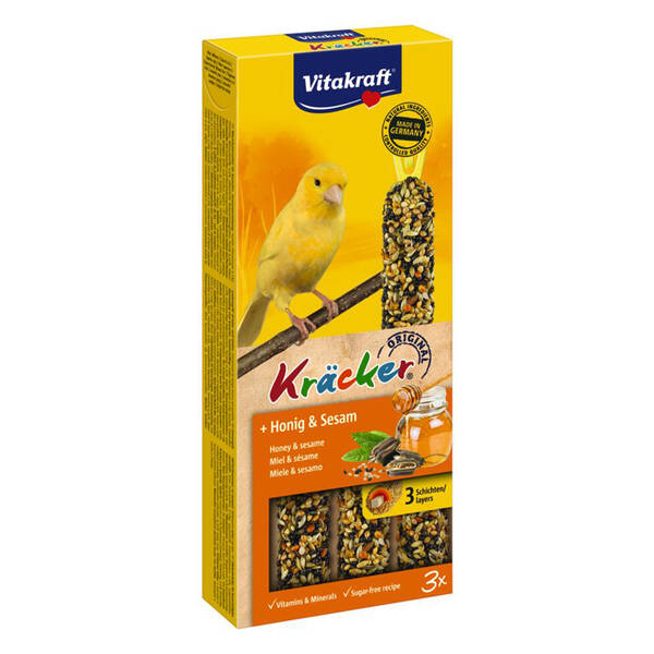 VITAKRAFT Kracker Trio Canaries Honey&Sesame 3pcs