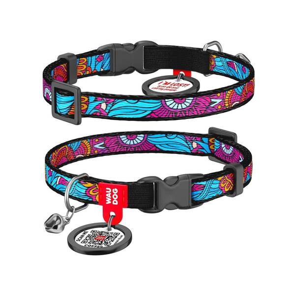 WAUDOG Naylon Cat Collar Summer 10mm 20*30cm