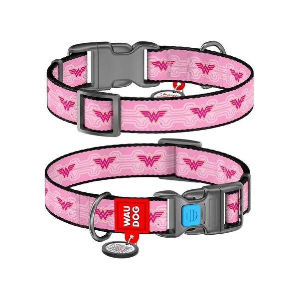 WAUDOG Naylon Dog Collar Wonder Woman 15mm 23*35cm