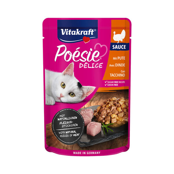 VITAKRAFT Poesie DeliSauce Turkey Breast 85gr