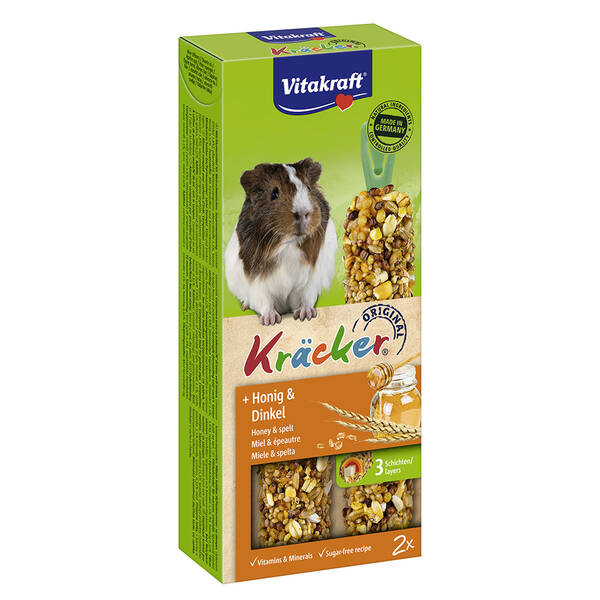 VITAKRAFT Kracker Duo Guinea Pig Honey&Dinkel 2pcs