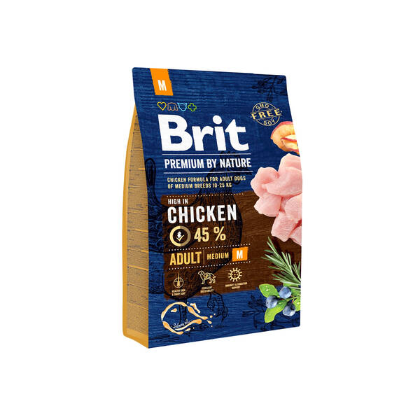 BRIT By Nature Dog Chicken Adult M 3kg