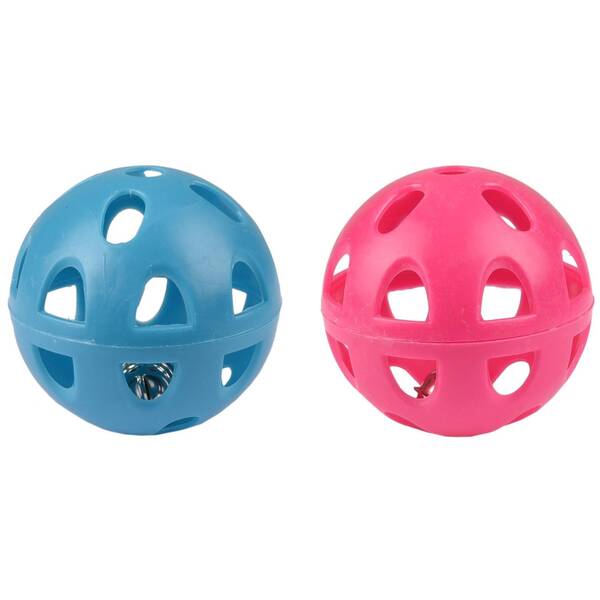 FLAMINGO Cat Toy Ball Diwa + Bell 6,5cm Assorted