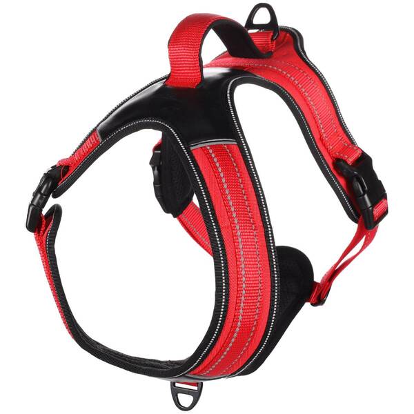 FLAMINGO Harness Toga Red M Neck 48cm/Chest 63-80cm