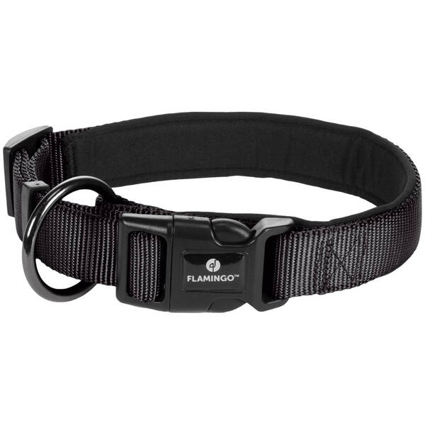 FLAMINGO Collar Abbi Black M 45-50cm/25mm