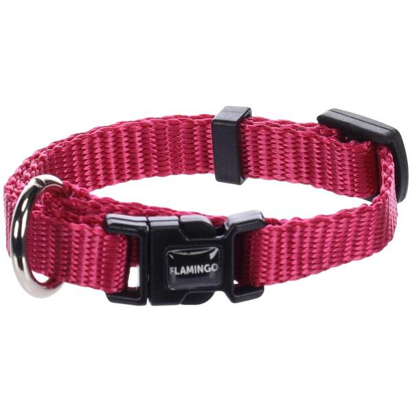 FLAMINGO Collar Ziggi Cherry Red XXS 15-25cm 10mm