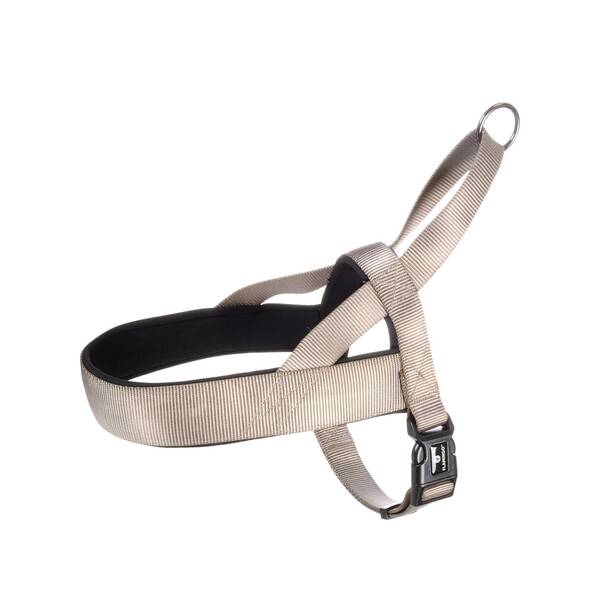 NORWEGIAN Dog Harness Taupe L 55-70cm 25mm