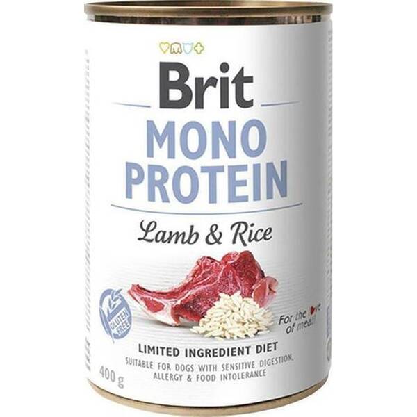 BRIT Monoprotein Cans Lamb & Rice 400gr