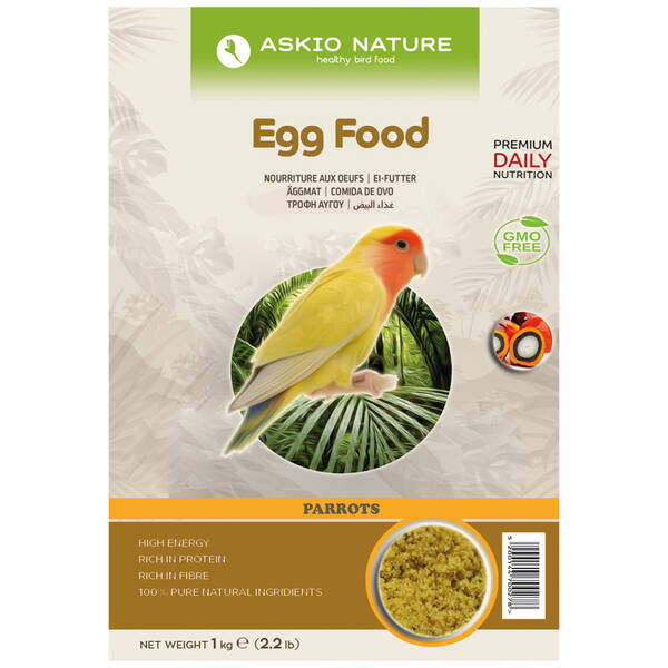 ASKIO NATURE Moist Egg Food Parrot 1kg