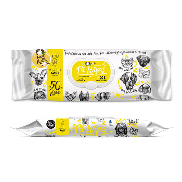 PERFECT CARE Pet Wipes Coco Vanilla 50pcs