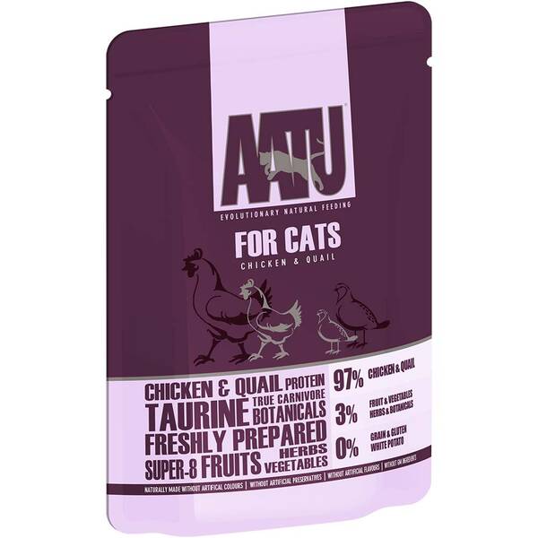 AATU Cat Pouch Chicken & Quail 85gr