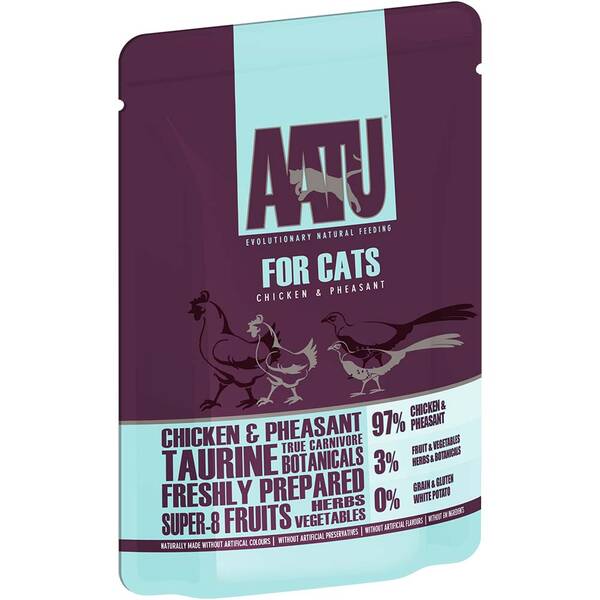 AATU Cat Pouch Chicken & Pheasant 85gr