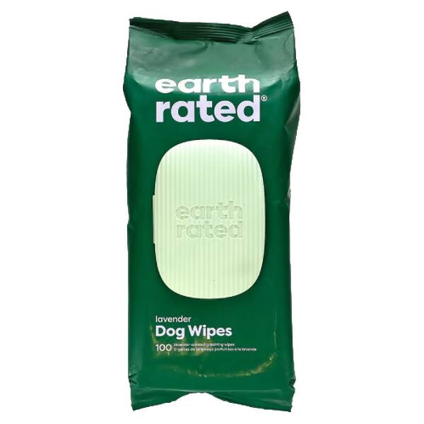 EARTH RATED 100 Dog Wipes - Lavender