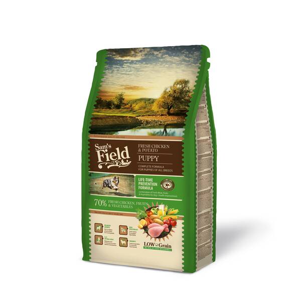 SAM'S FIELD Dog Puppy Medium Chicken&Potato 2.5kg