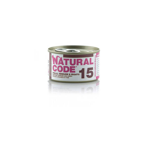 NATURAL CODE Adult Cat Chicken Vegetables&Liver 85gr