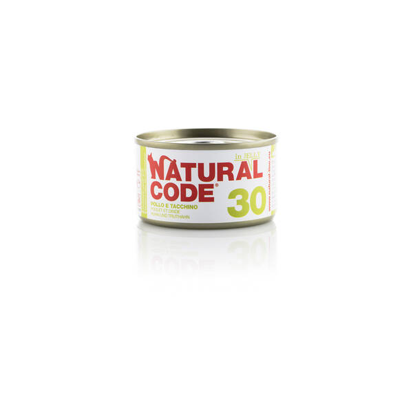 NATURAL CODE Adult Cat Chicken&Turkey 85gr