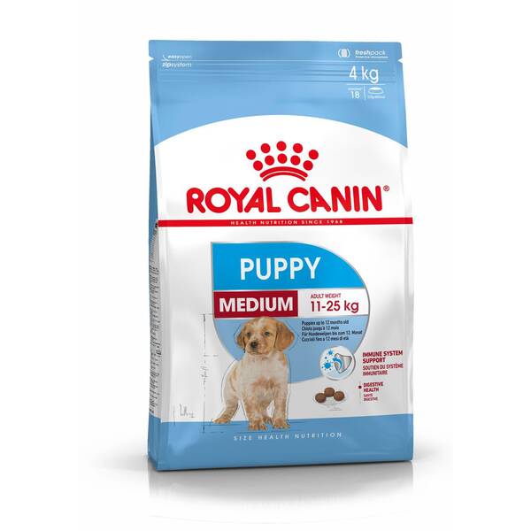 ROYAL CANIN Medium Puppy 4kg+CONT